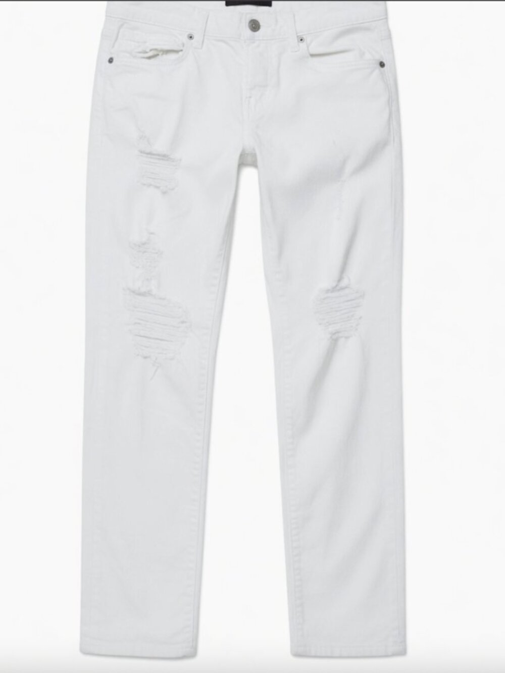 Size 31 / 30 - J Brand Tyler Taper Fit White Distressed Slim Fit Jeans $24
